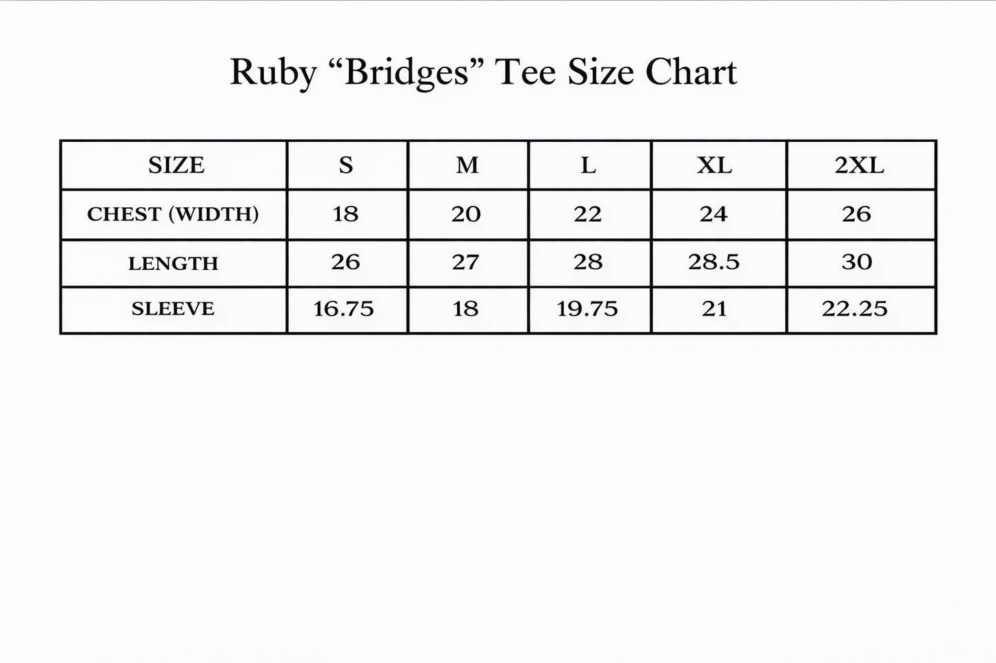 Ruby "Bridges" Tee